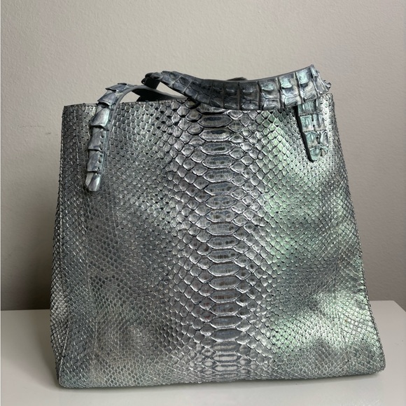 Silvano Biagini Authentic Real Python/crocodile Leather Handbag | Made in Italy - Picture 8 of 13
